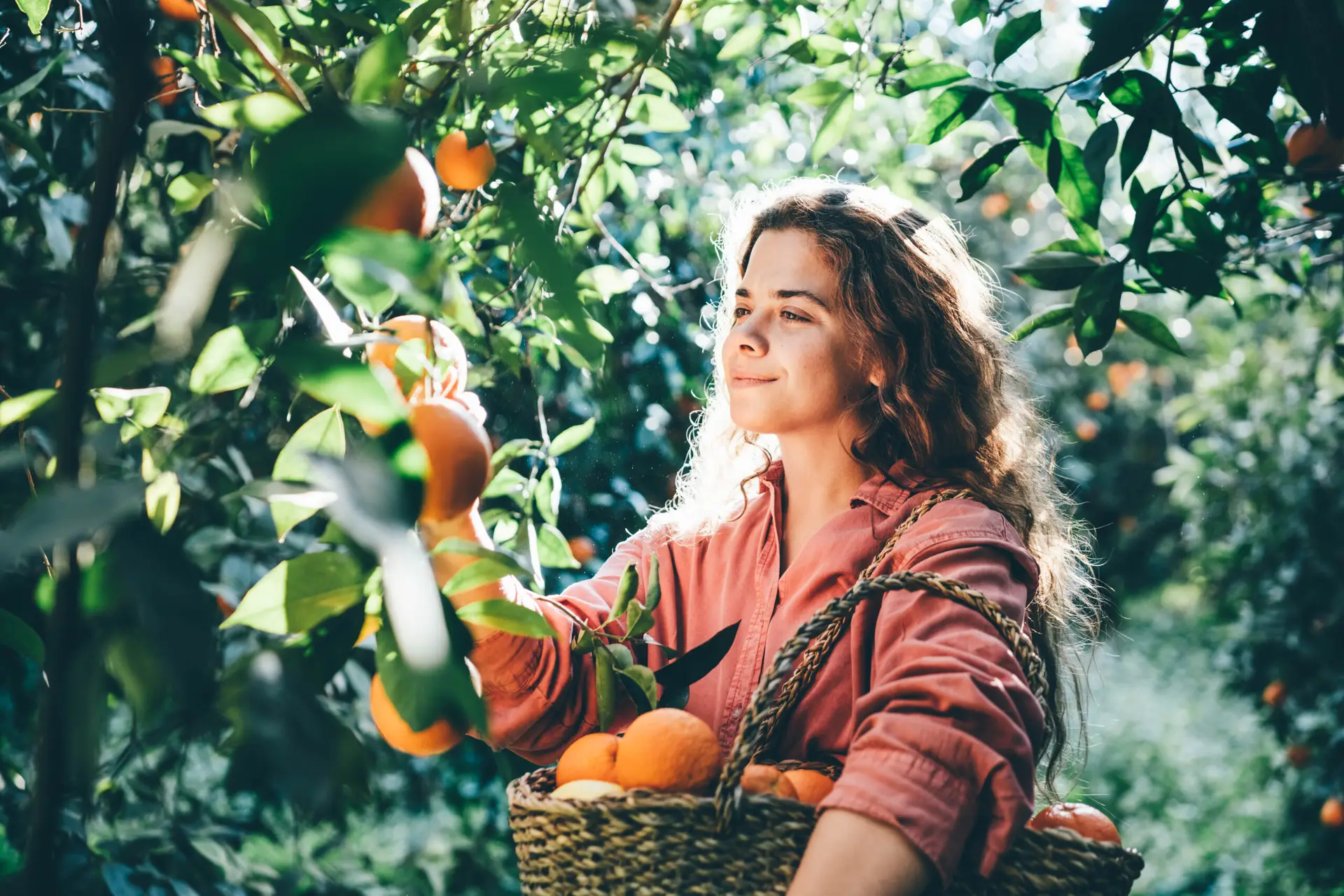 agrume salon international photo femme oranges